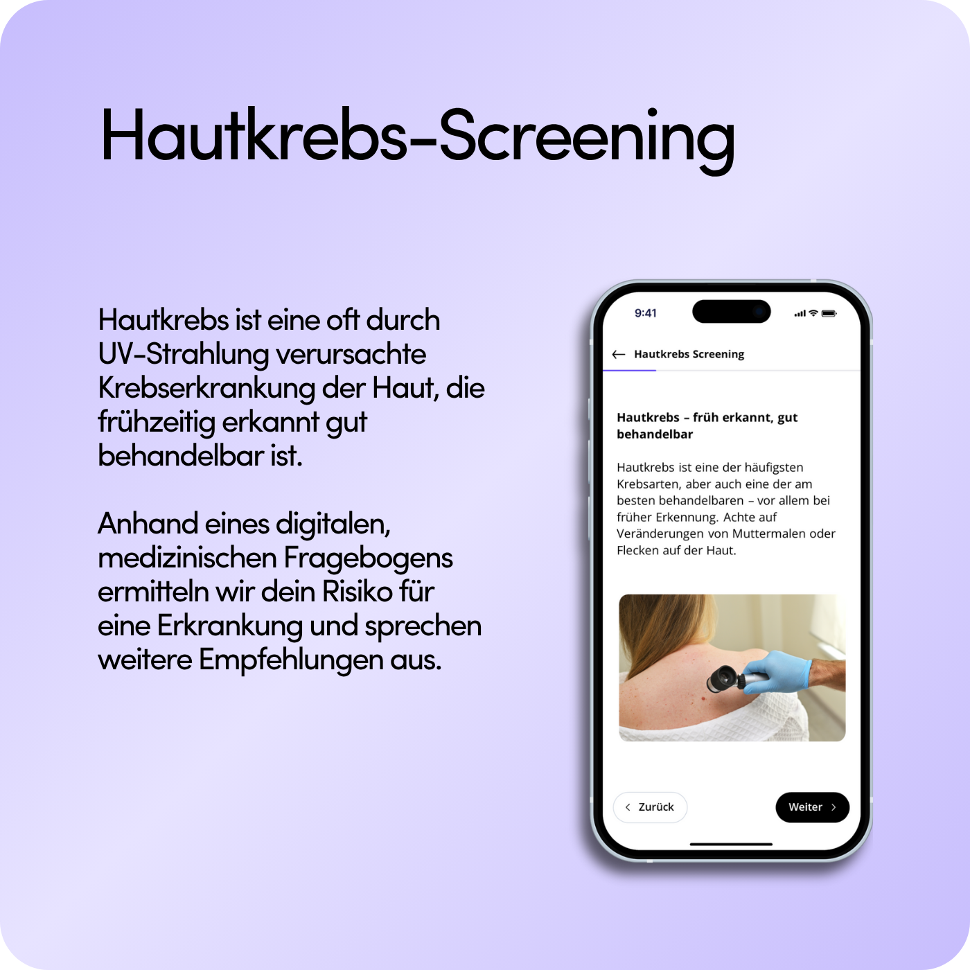 Hautkrebs-Screening