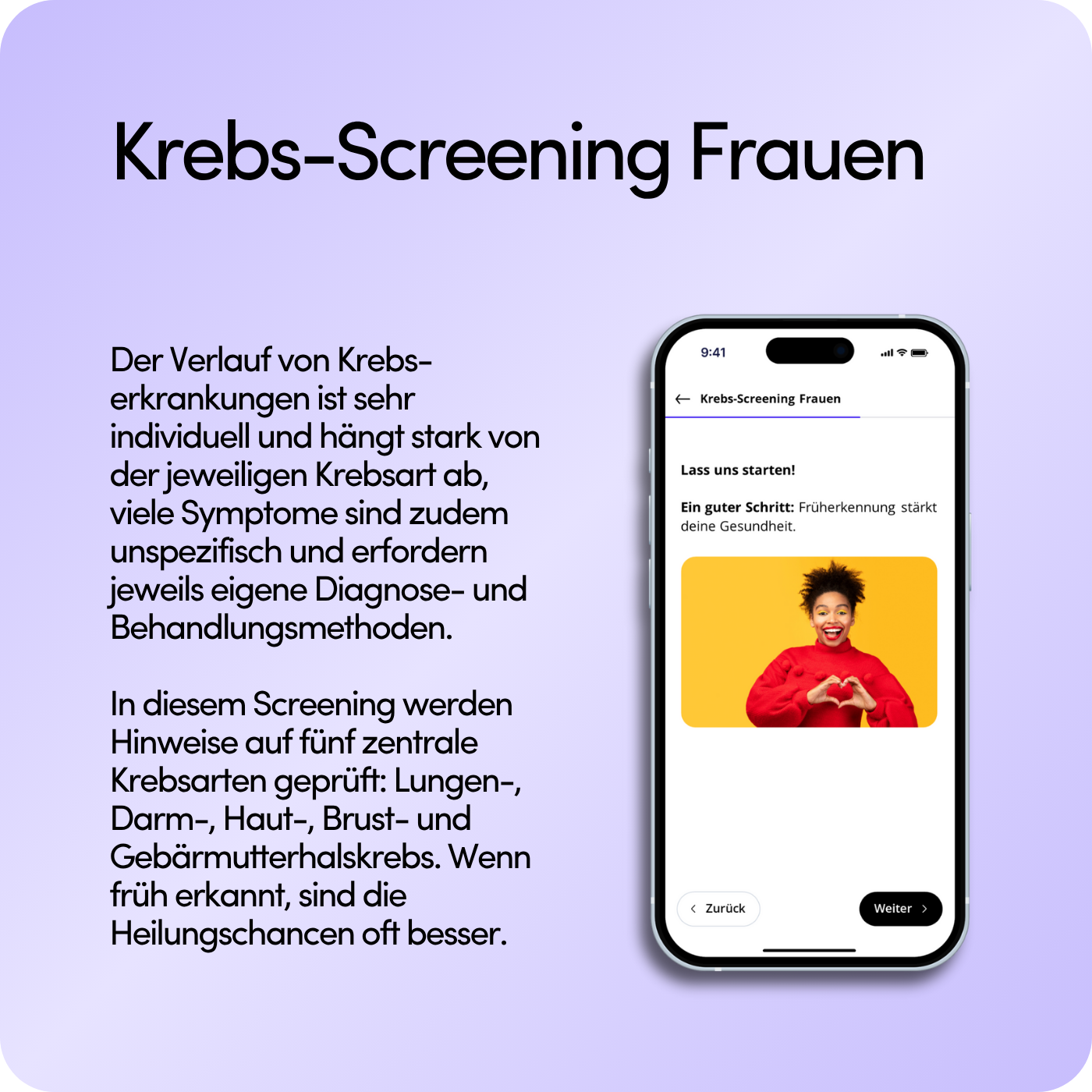 Krebs-Screening Frauen