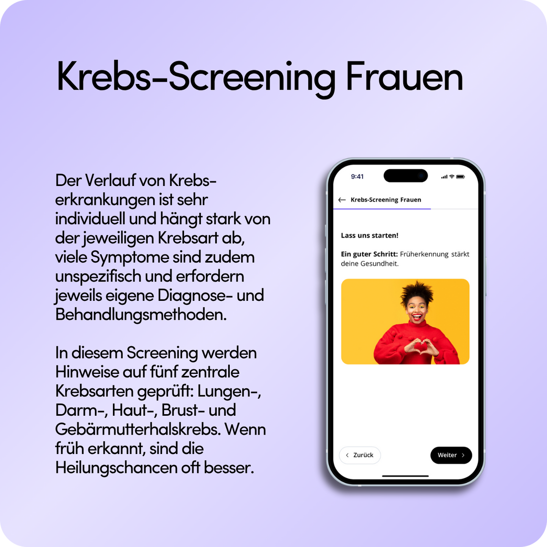 Krebs-Screening Frauen
