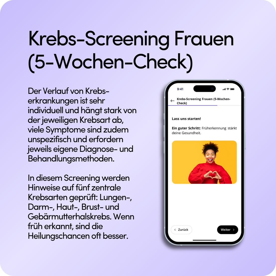 Krebs-Screening Frauen (5-Wochen-Check)