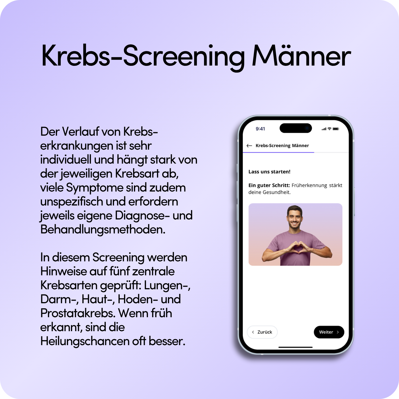 Krebs-Screening Männer